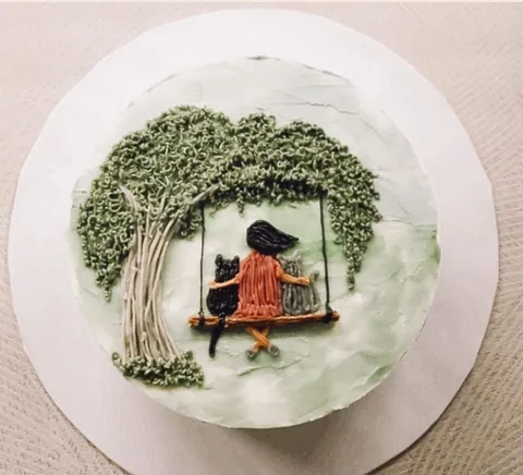 Cat Friends, a Fig & Owl cake