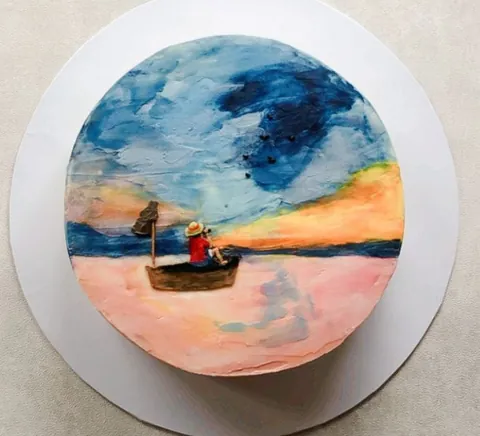 One piece sunset, a Fig & Owl cake