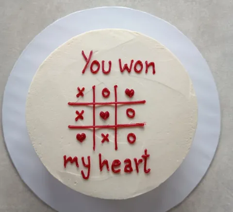 You won my heart, a Fig & Owl cake