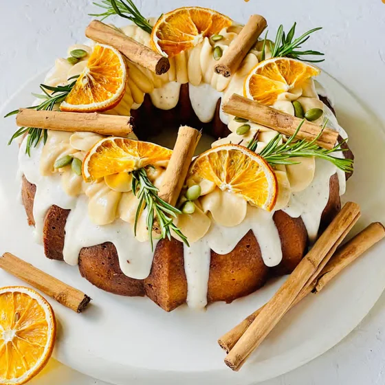 Toffee & Cinnamon Bundt Cake by Fig & Owl